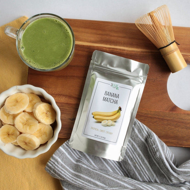 3 Leaf Tea Banana Matcha Bag