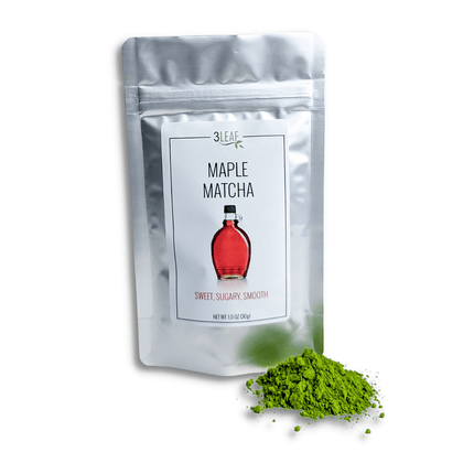 3 Leaf Tea Maple Matcha Bag